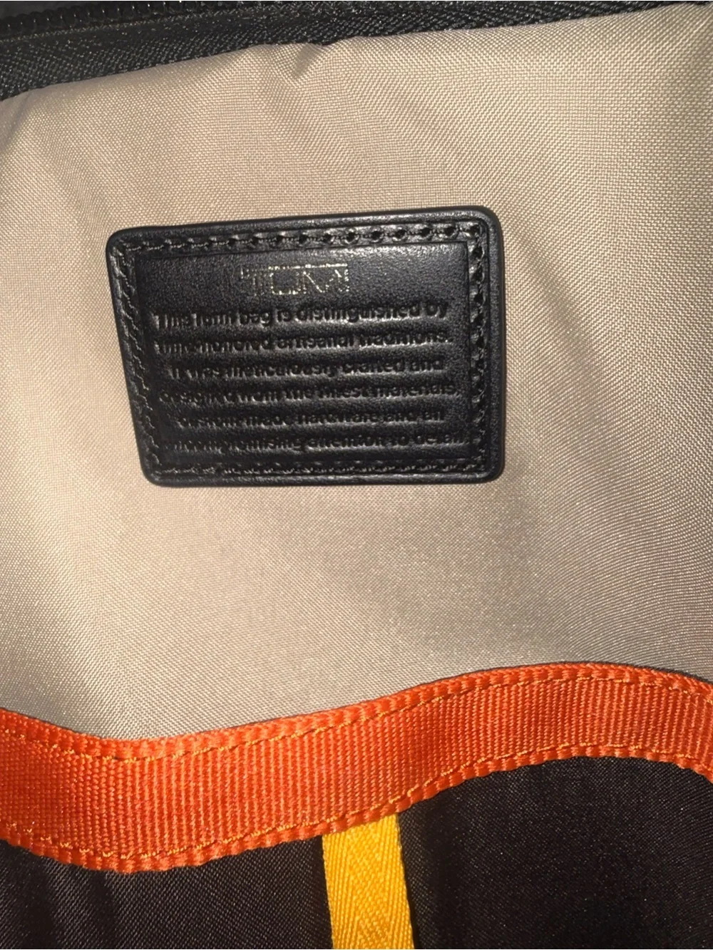 Tumi Gray and Black Men's Sling Belt Bag